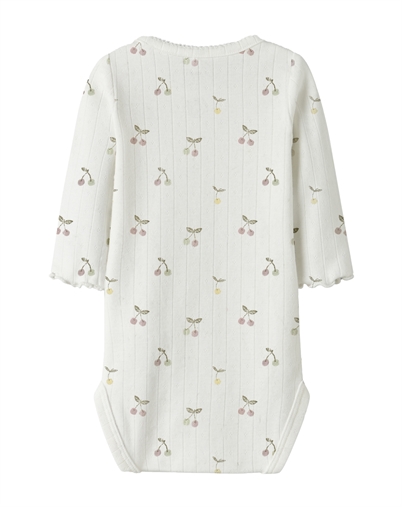 Name It - NBFFicherry Bodystocking - Cloud Dancer